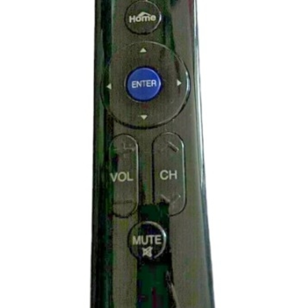 LG Black Remote with Blue Enter Button